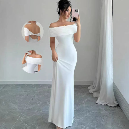 Sleeveless One Shoulder Bodycon Dress