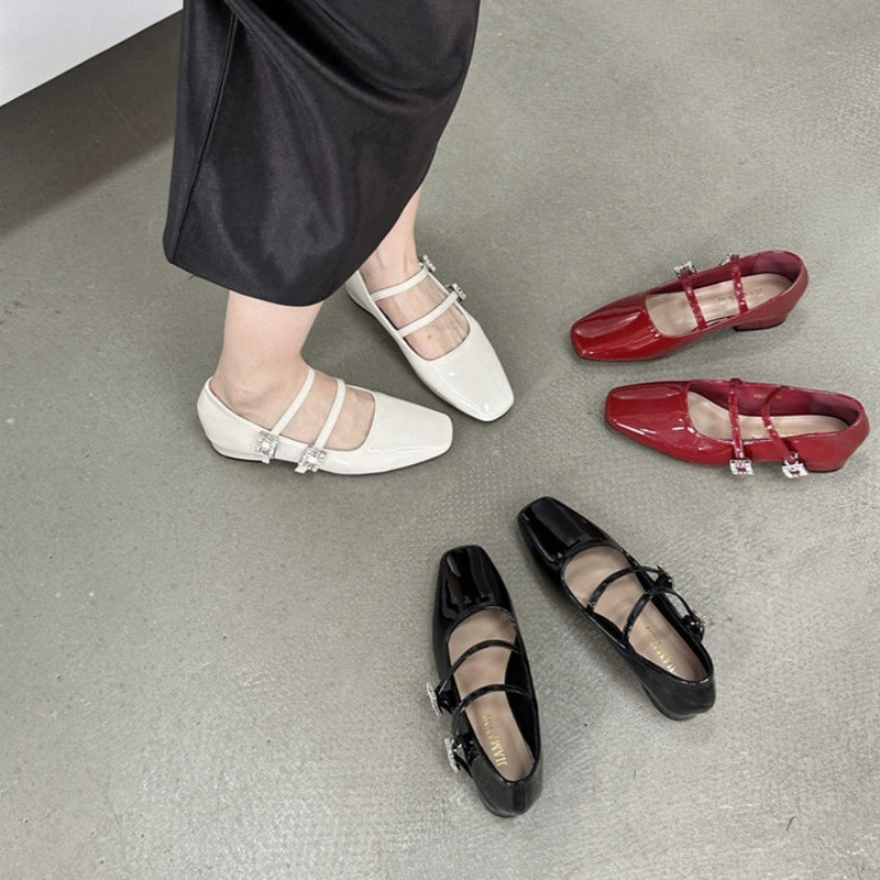 Chunky Heel Mary Jane Shoes for Women