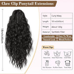 Double Ponytail Wig Synthetic Hair Extensions