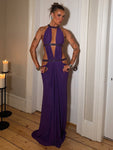 Halter Neck Backless Slim Long Dress