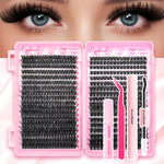 D-Curl Thick False Eyelashes Book DIY Segmented Lashes