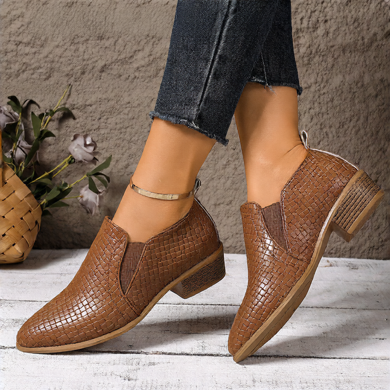 Elegant Medium Heel Slip-On Women Shoes