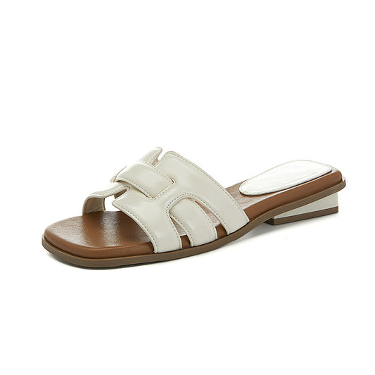 Woven Slip On Sandals Women Casual Beach Shoes