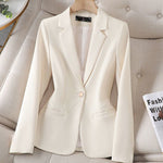 Elegant Waist-Cinching Blazer Jacket