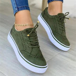 Women Casual Lace Up Flat Shoes