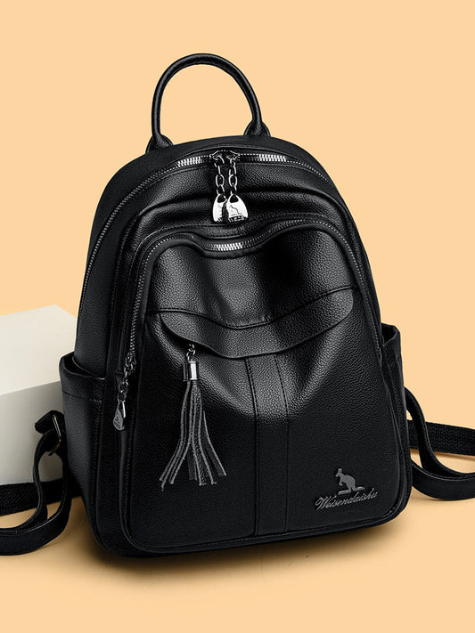 Genuine Leather Women Backpack
