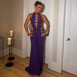 Halter Neck Backless Slim Long Dress