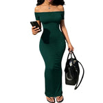 Slim-Fit Off-Shoulder Bodycon Dress