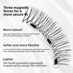 Double-Magnet False Eyelashes ? Soft, Curling Magnetic Lashes