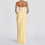 Belted evening gown