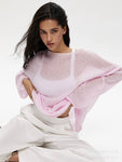 Womens Cut Out Knitted Sweater