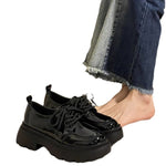 Spice Girls Thick-soled Leather Shoes Women
