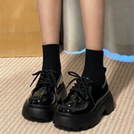 Spice Girls Thick-soled Leather Shoes Women