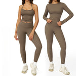 Tight brushed yoga set
