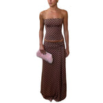Polka Dot Sleeveless Dress Set