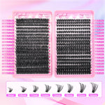 D-Curl Thick False Eyelashes Book DIY Segmented Lashes