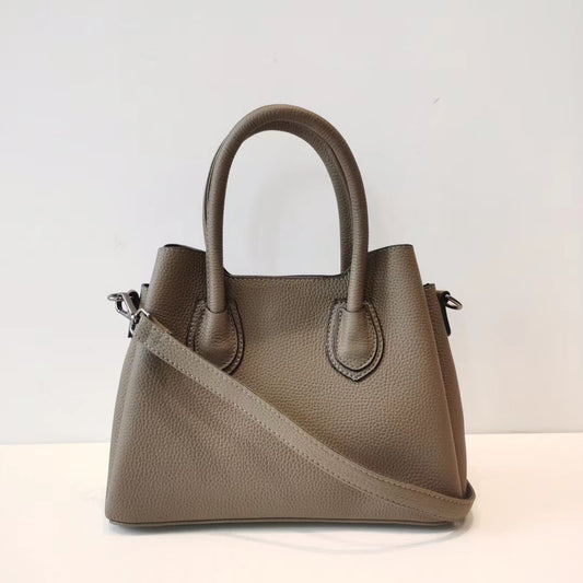 Genuine Leather Women Crossbody Bucket Bag